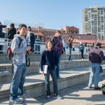 Grant, Robin et Laetitia, en attendant que tout le monde soit inscrit.