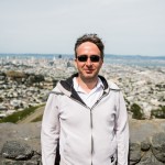 François en haut de Twin Peaks, avec comme d'habitude un petit peu de vent.