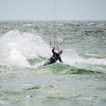 À « Stinson Beach » où le temps se prêtait beaucoup plus au kite-surf qu'à la bronzette.