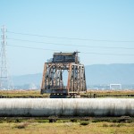 Un pont tournant, mais plus aucun bateau ne passe aujourd'hui.