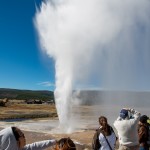 Le « Beehive Geyser » que nous avons eu la chance de voir en éruption : à cette période il est en activité moins d'une fois par jour.