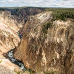 Encore un autre point de vue sur le canyon de Yellowstone.