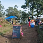 Le point de ravitaillement avec ses décorations de Noël (entre autres).