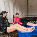 Mais c'était un peu trop froid pour garder les pieds dedans.